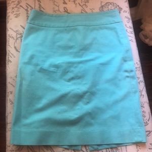 Banana Republic pastel teal pencil skirt